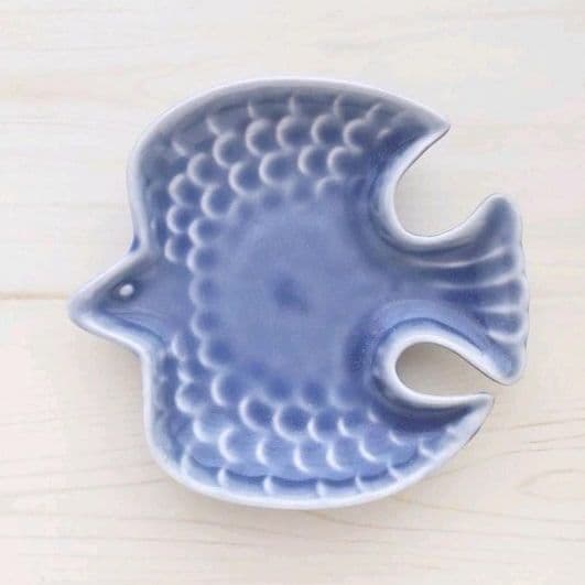 新品　美濃焼　Dinky　トリ 小皿　ブルー
