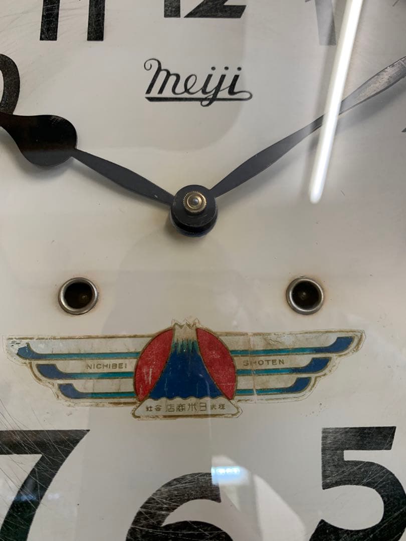 明治時計　meiji 振子　美品