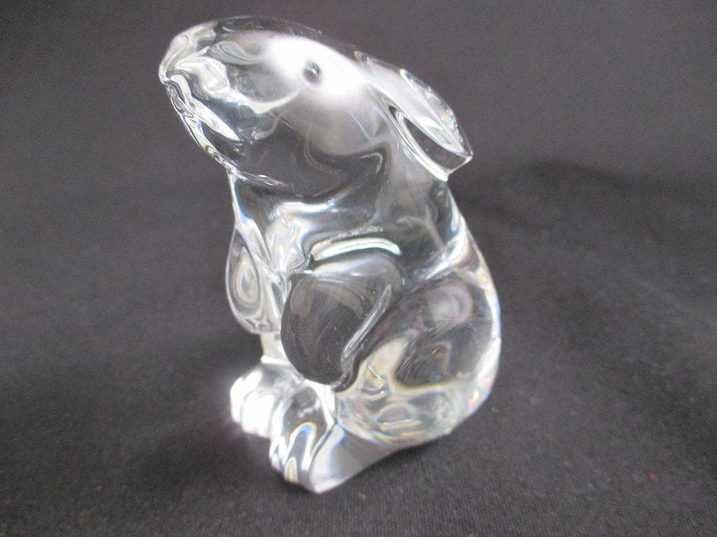 Baccarat バカラ　クリスタル　フィギュリン　兎 　ウサギ　置物　美品