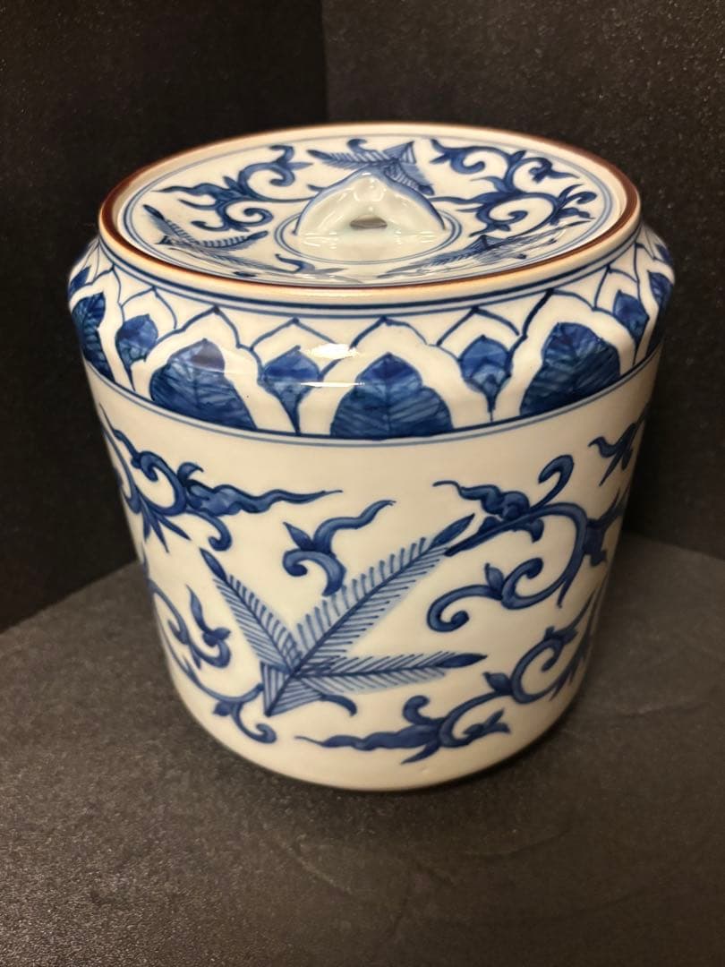 皆具 平安白鳳 茶道具　未使用　染付　有田焼　箱付