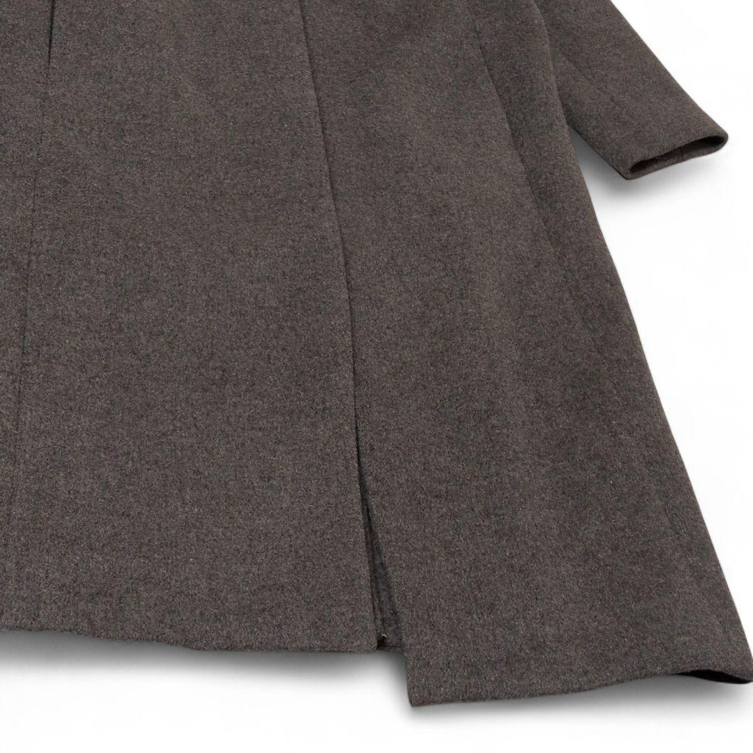 ルシェルブルー　ウールビーバーロングコート　チェスター　ダブルカラー　大きめ