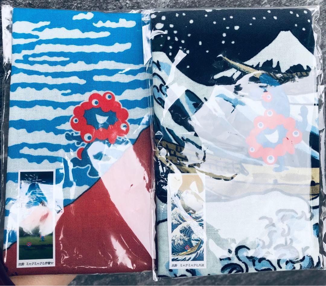 葛飾北斎＆ミャクミャク 絵てぬぐい2枚セット　大阪万博限定