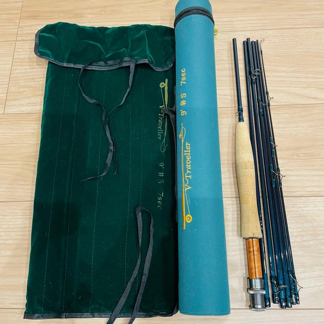 美品 V-TRAVELLER 9’ ＃5 7sec フライロッド