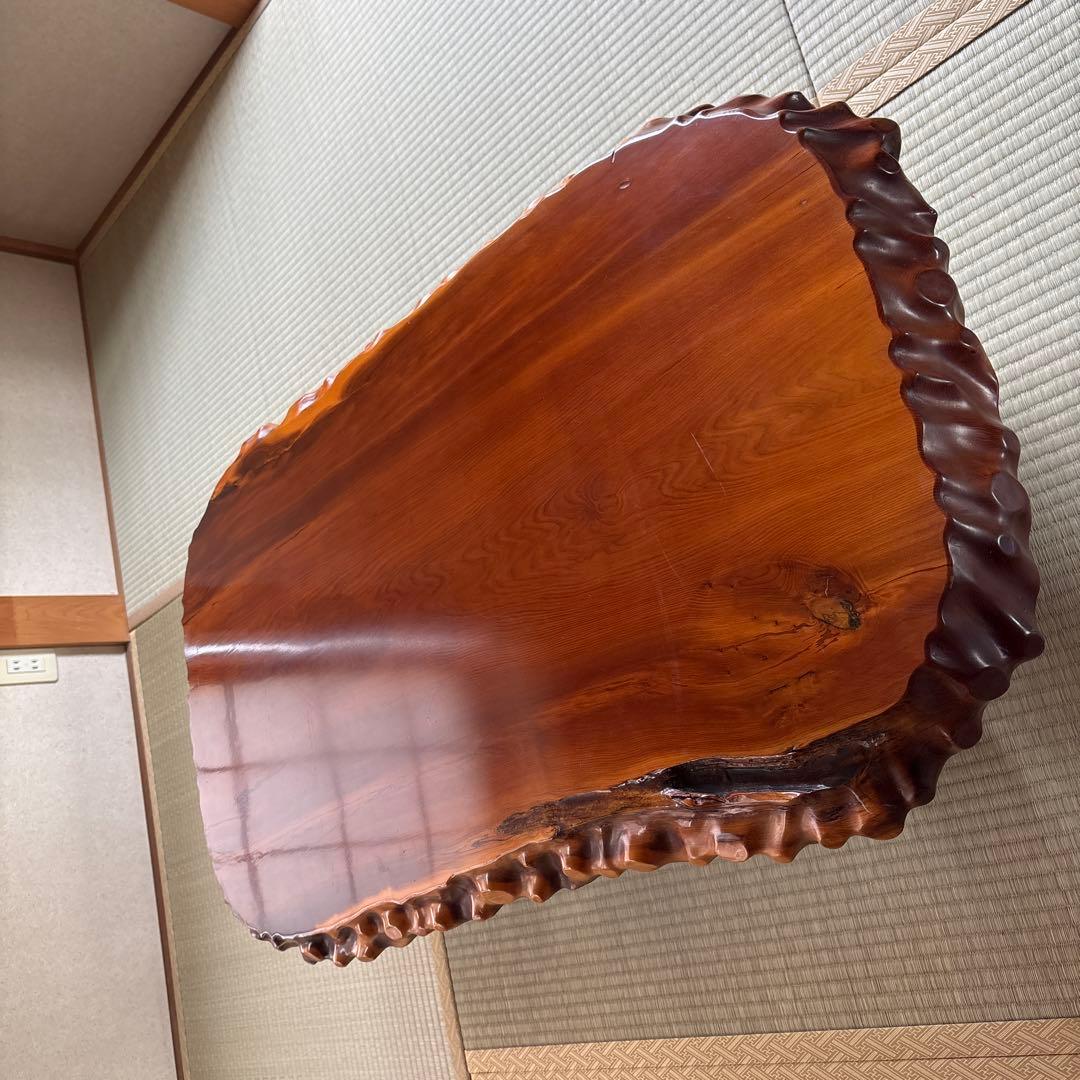 激震価格　最高級　天然無垢一枚板　ローテーブル　座卓　横長　貴重な逸品