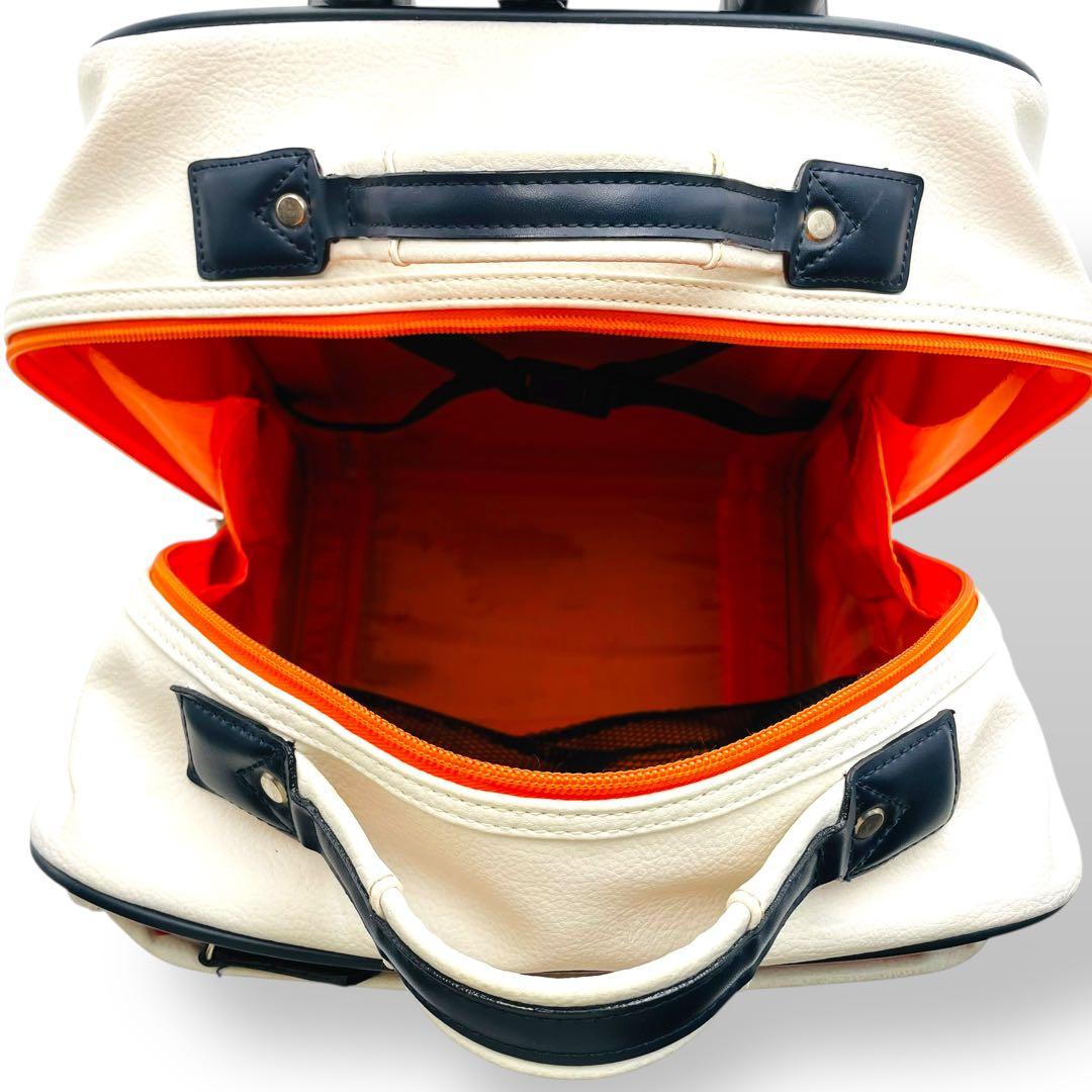 美品 CASTELBAJAC キャリーケース レザー ホワイト 鍵付き 大容量