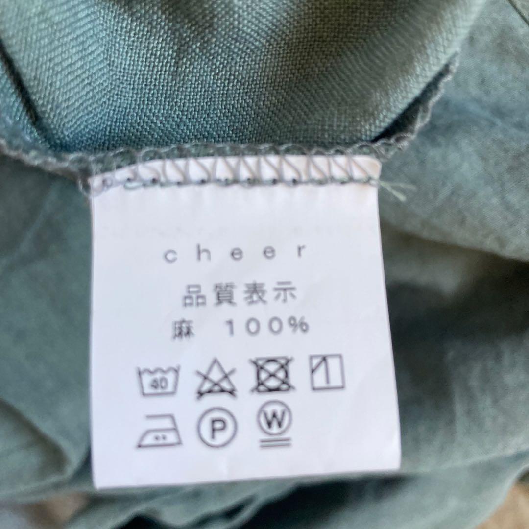 新品チアー札幌 cheer 麻100%ナチュラルなふんわりリネンサロペット