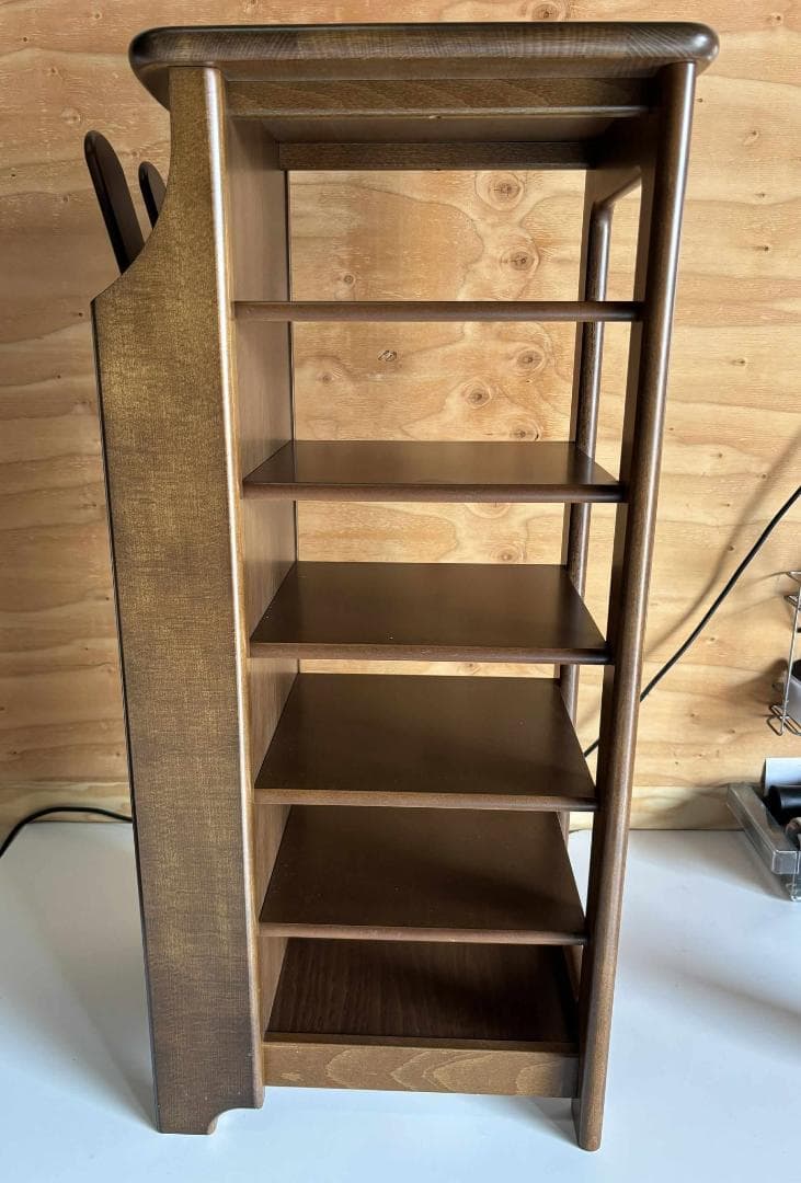 KARIMOKU カリモク 6段 スリッパ ラック 木製 オールド ヴィンテージ