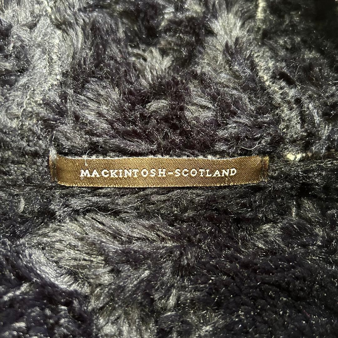【美品】◆マッキントッシュ◆英国製 キルティングコート 裏地ボア 黒36