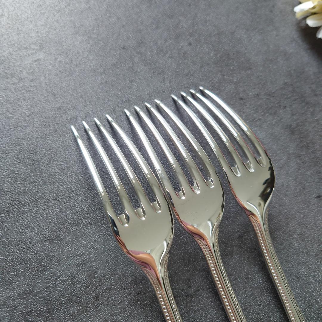 希少 美品 クリストフル パール デザートフォーク 3点