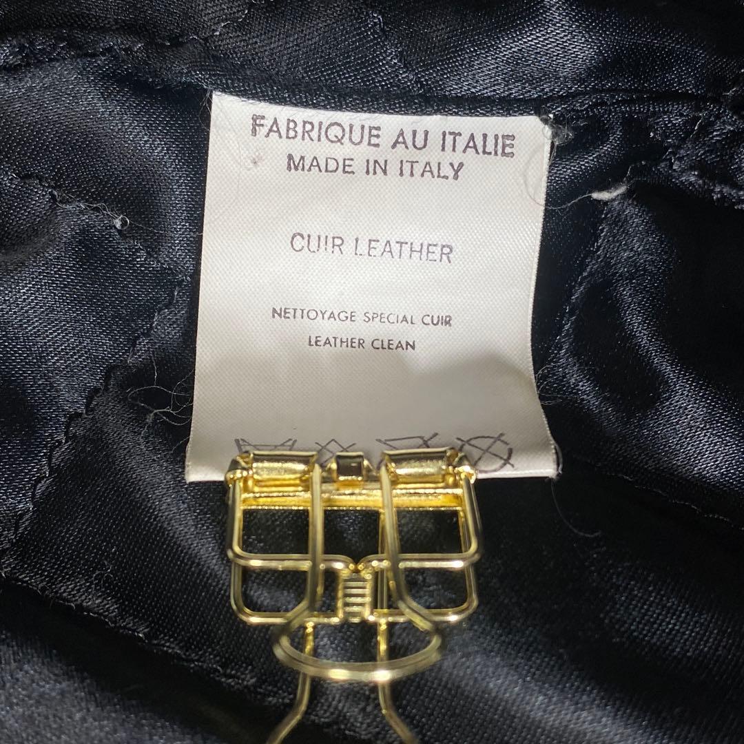 希少♡コスチュームナショナル イタリア製 光沢 短丈カウレザージャケット 中綿