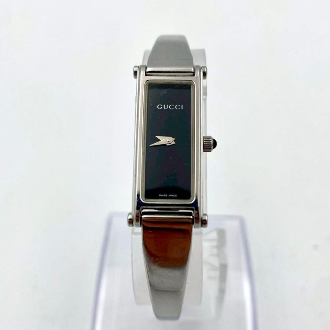 356 美品 新品電池 グッチ 1500L 腕時計 クオーツ バングルウォッチ