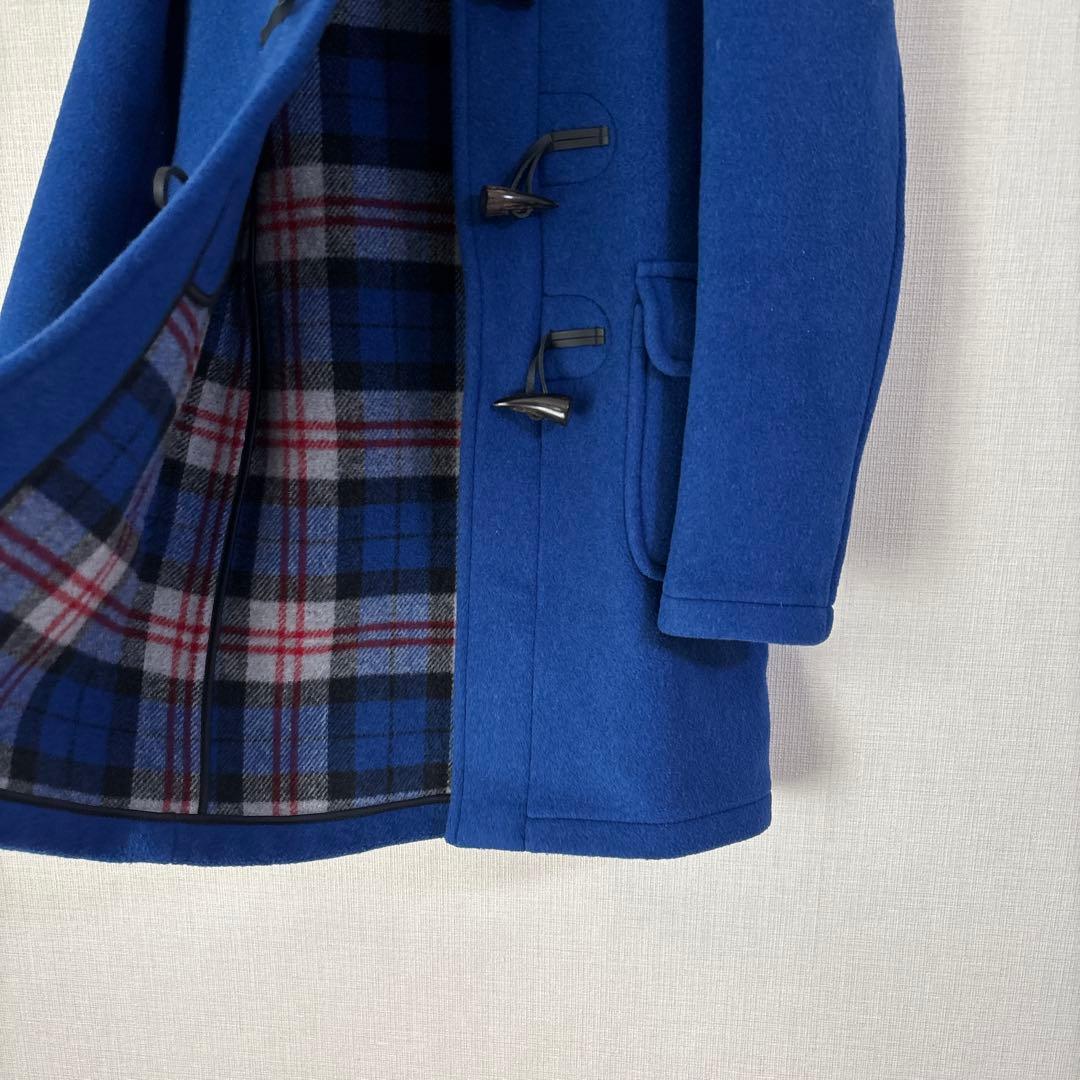 LONDON TRADITION ウール メルトン ダッフルコート ブルー 青