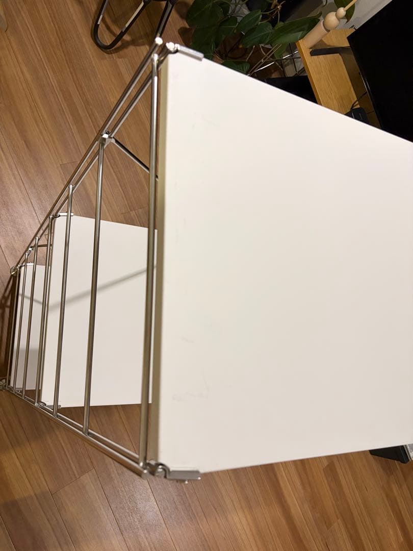 無印良品 ステンレス ユニットシェルフ （マットホワイト） ワイド 中 3段