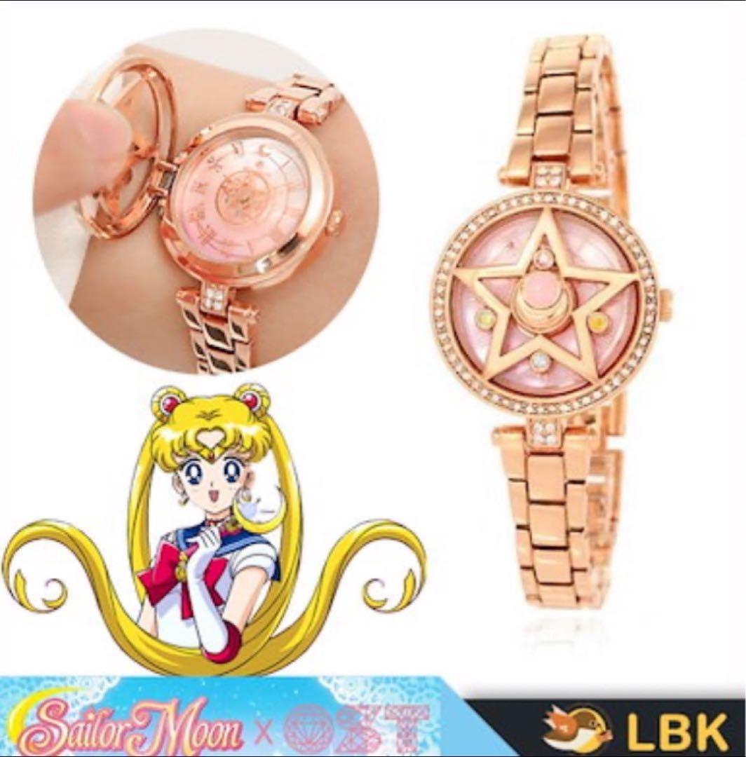 未使用品 ost 腕時計 セーラームーンコラボ ビジュー ゴールド 稼動品