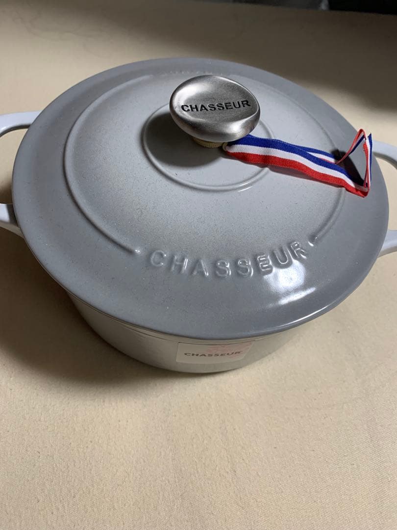 Chasseurサブライムラウンドキャセロール 18cm セレスティアルグレー