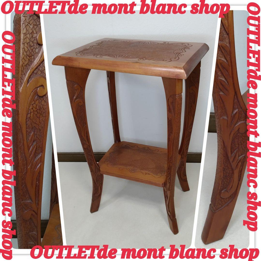 イギリス アンティーク サイドテーブル 飾り台 花台 家具 彫刻装飾