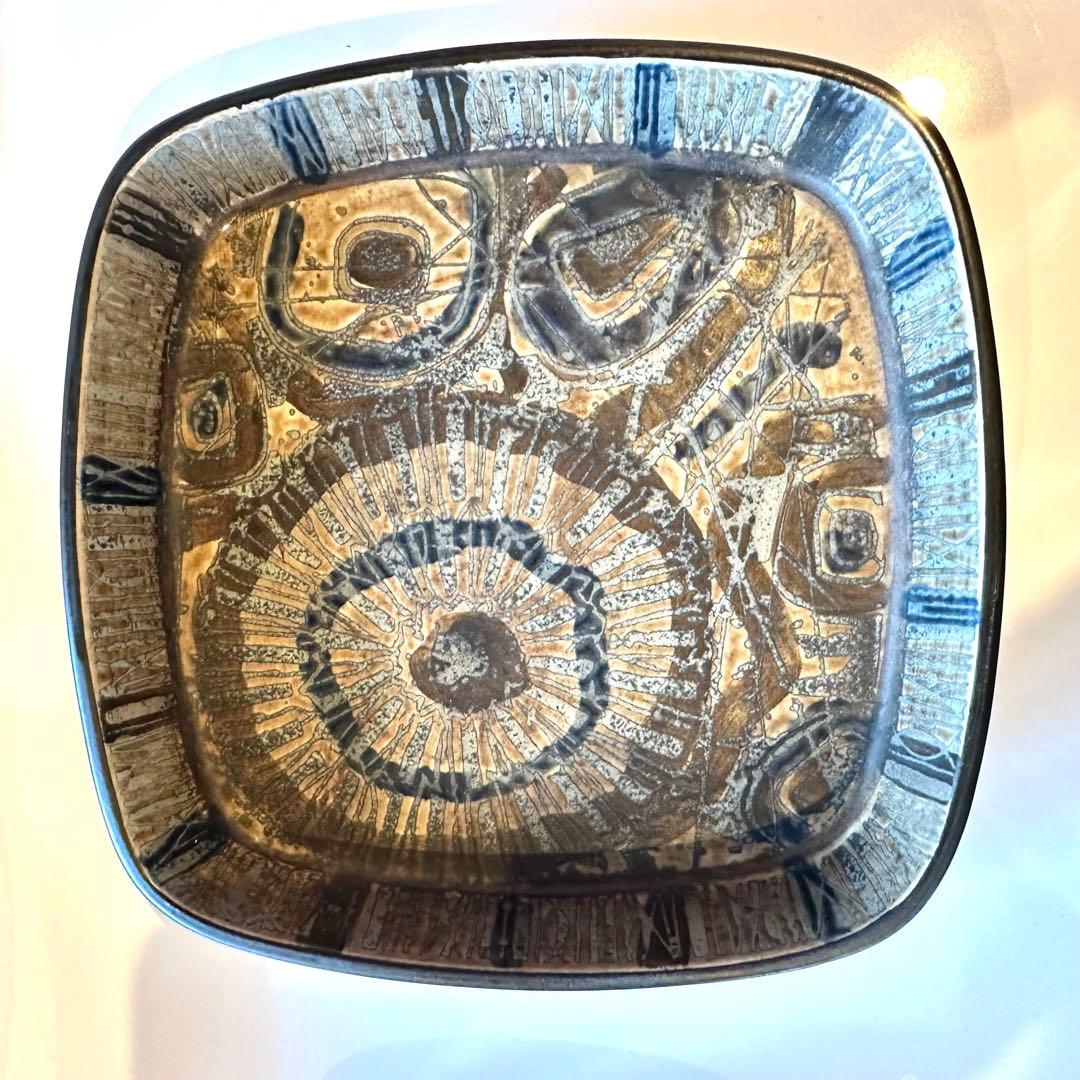 北欧ヴィンテージ　ロイヤルコペンハーゲン バッカトレイ(中)17cm 角皿