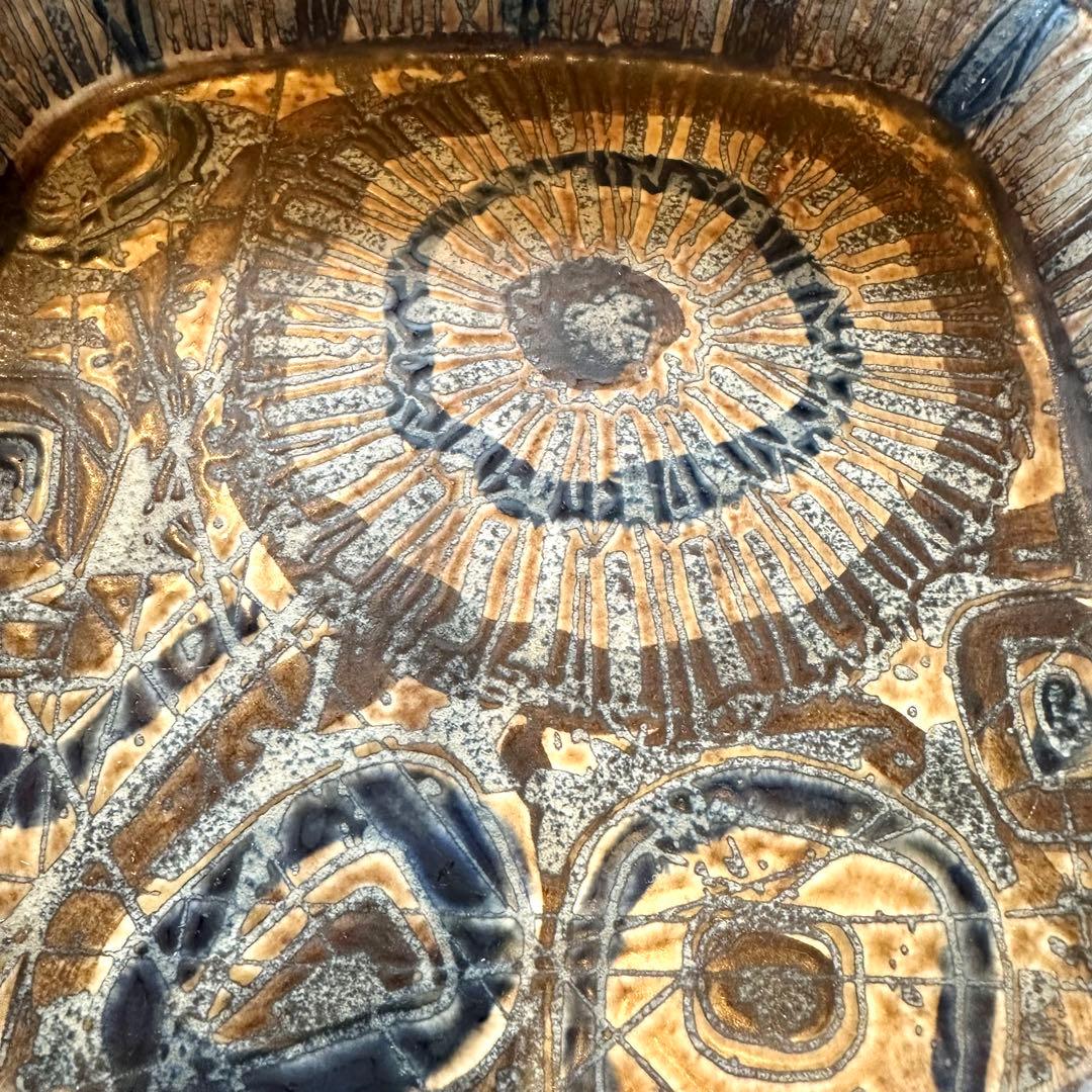 北欧ヴィンテージ　ロイヤルコペンハーゲン バッカトレイ(中)17cm 角皿