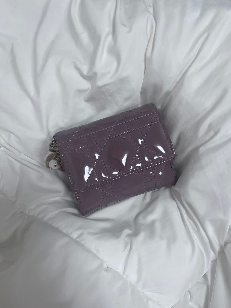 レディディオール カナージュ ロータスウォレット 三つ折り財布