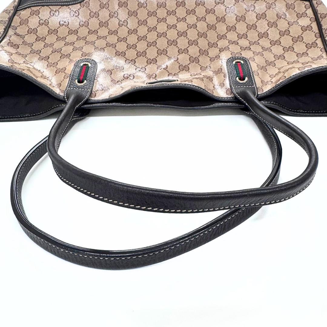 ユキ グッチ トートバッグ 293589 GGクリスタル ベージュ
