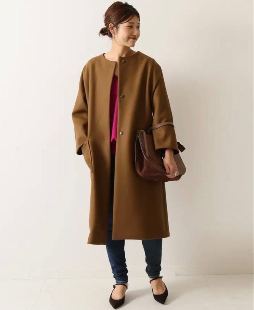 ノーカラーコート