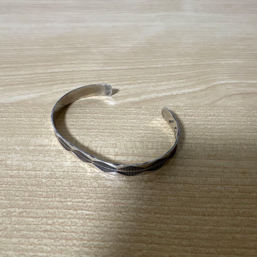 シルバーバングル インディアンジュエリー