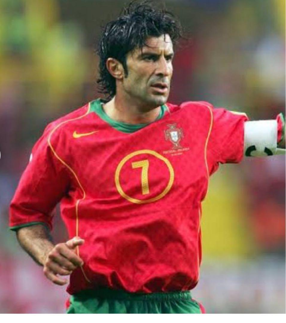 デッドストック ポルトガル代 フィーゴ 7番 ユーロ2004決勝マッチデイパッチ