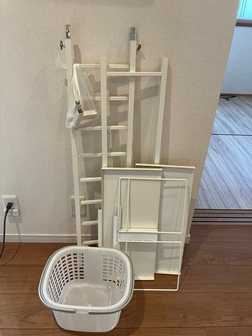 ランドリーラック 2バスケット 2棚板