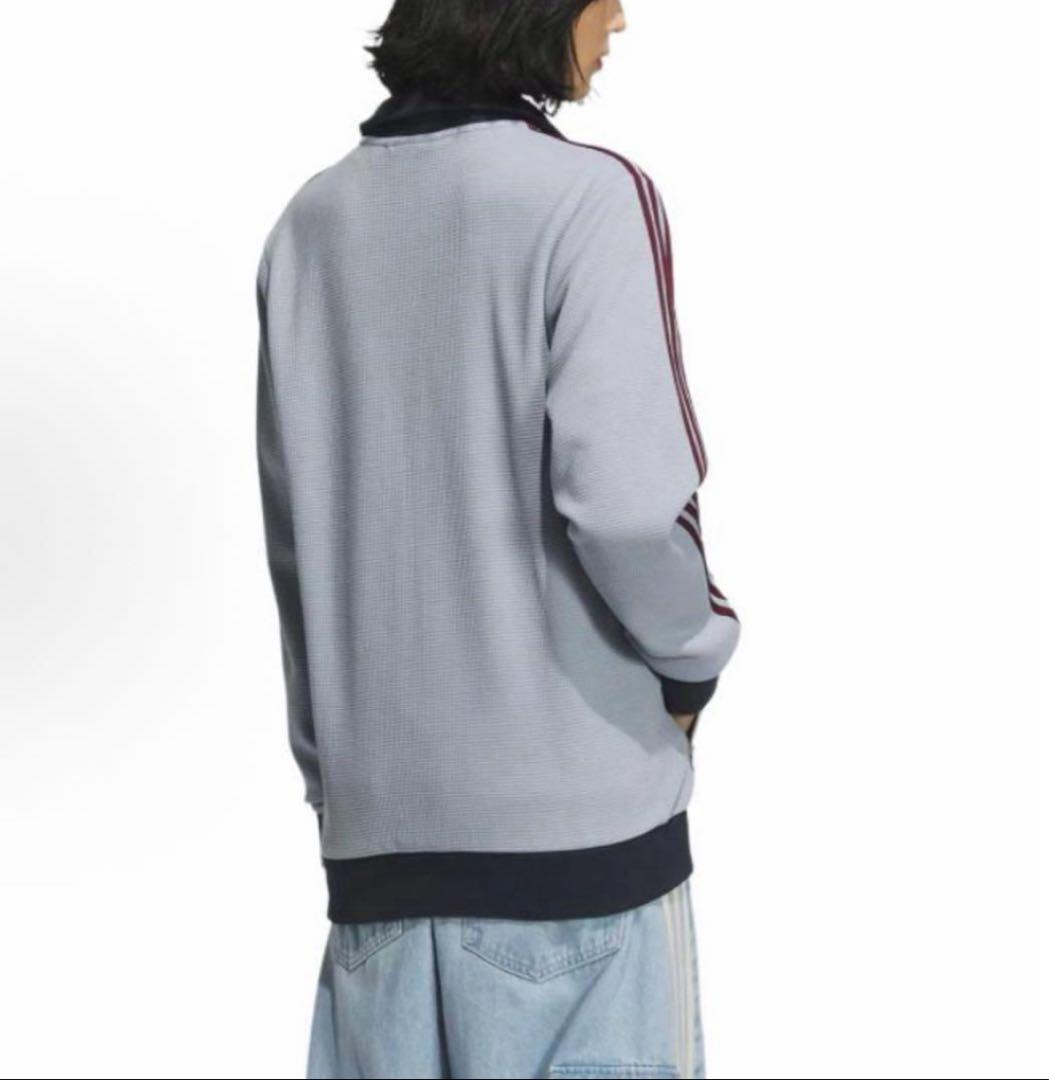 日本未発売2XL Adidas 長袖ジャケット シルバーグレー KB8953