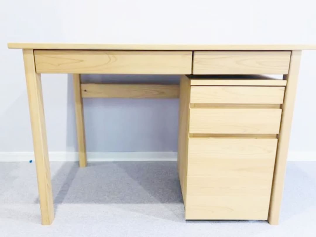 週末限定セール♪国産ヒノキの高級勉強机セット