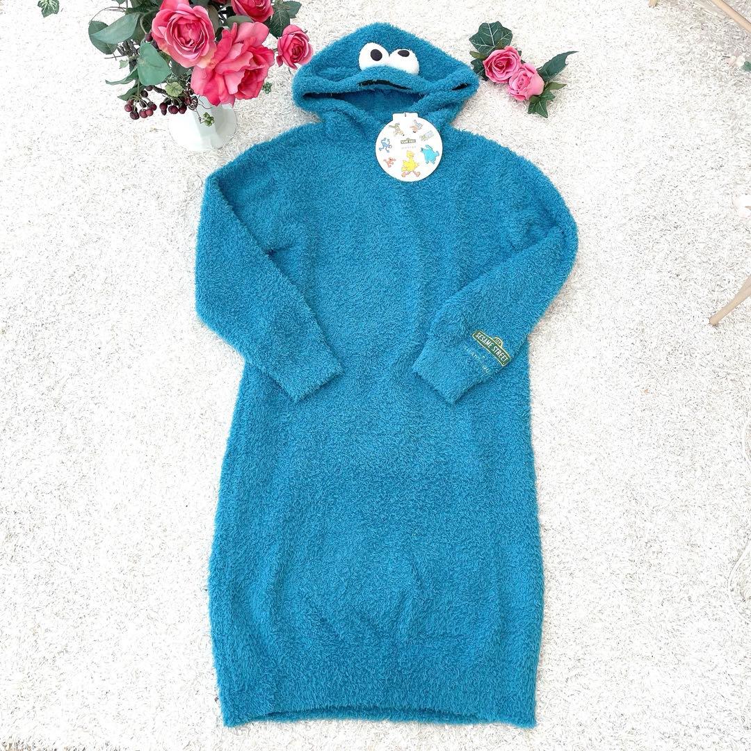 【新品タグ付き】gelato pique クッキーモンスター ワンピース ブルー