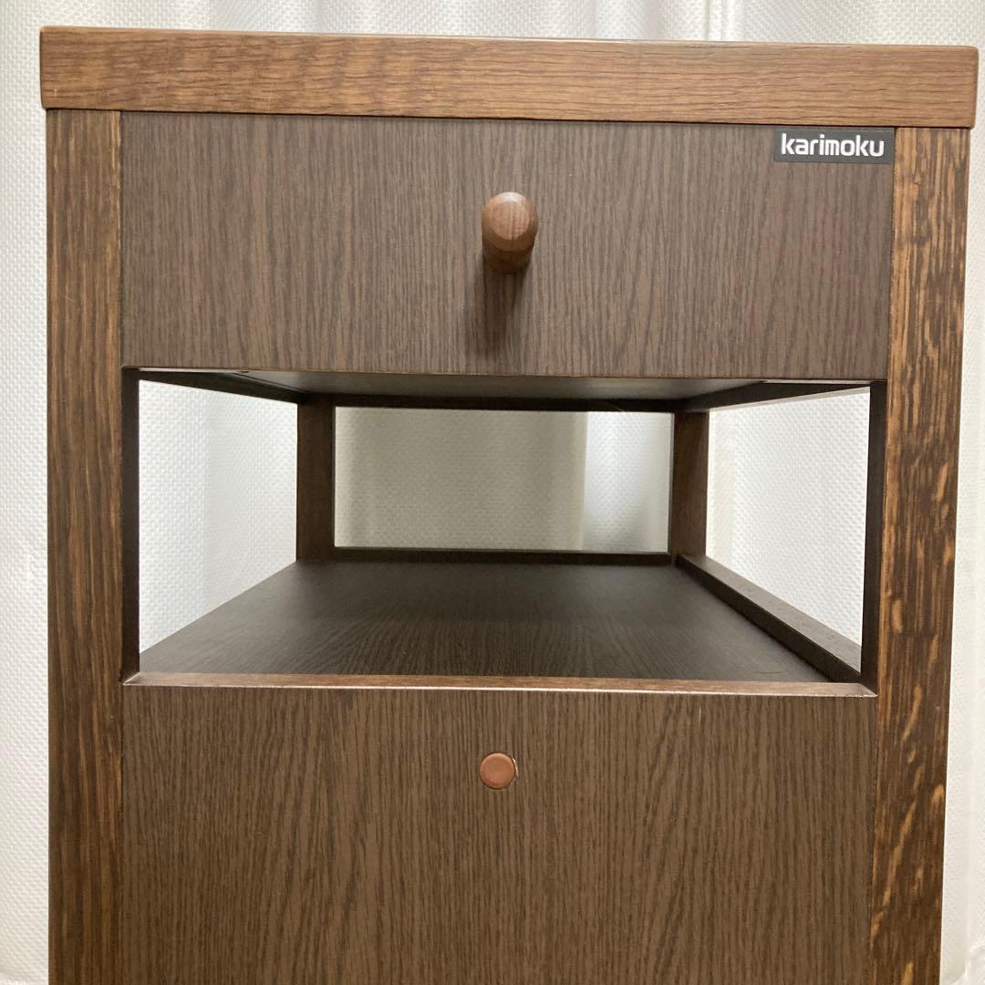 カリモク家具［ボナシェルタ］デスクワゴン／マルチワゴン フック／キャスター付