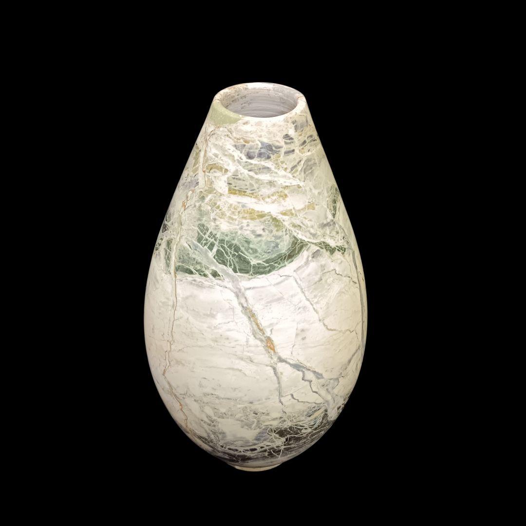 大理石製 テーパー型花瓶