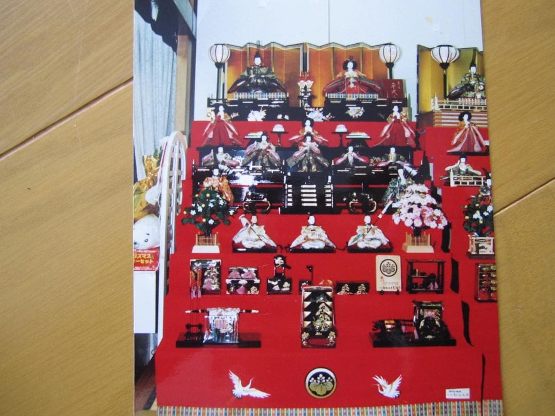 ④雛人形　七段飾り（平安御所飾、桜橘、雪洞）