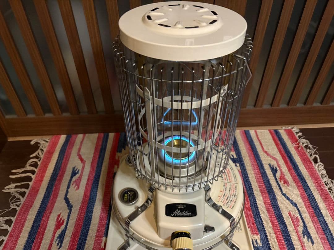 アラジンストーブ39型　ガラスチムニー　チムニーガード付　bf3905
