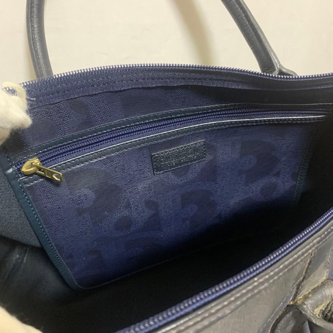 Christian Dior ロゴ　大容量 ボストン ヴィンテージ　トロッター