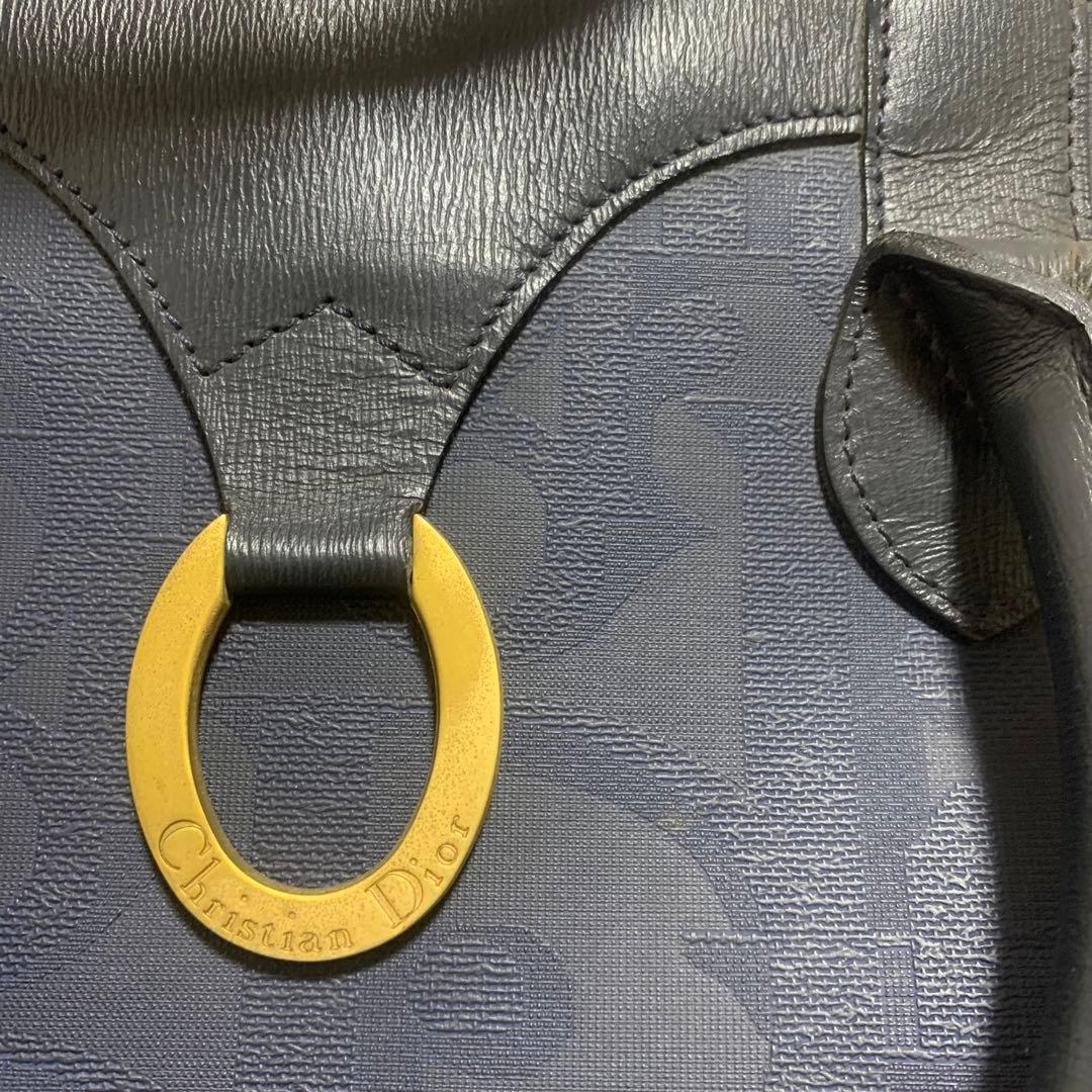 Christian Dior ロゴ　大容量 ボストン ヴィンテージ　トロッター