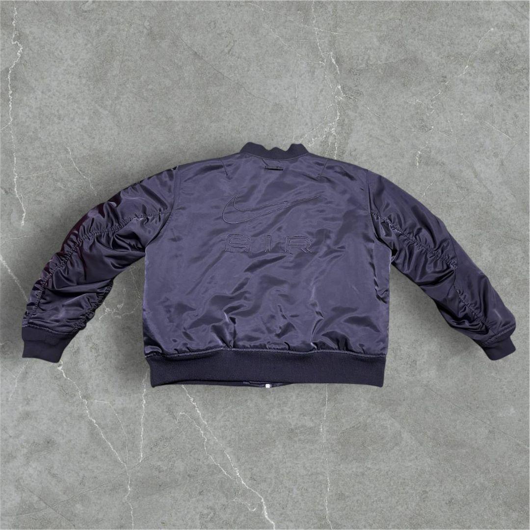 NIKE 背面ロゴ ボンバージャケット MA-1 メンズ 黒 短丈 ダウン