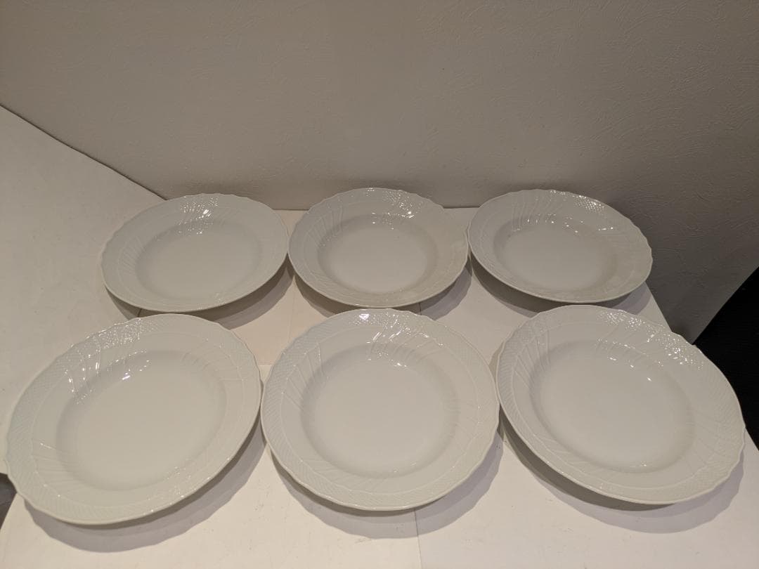 Richard Ginori ベッキオホワイト スーププレート 24cm ×6枚