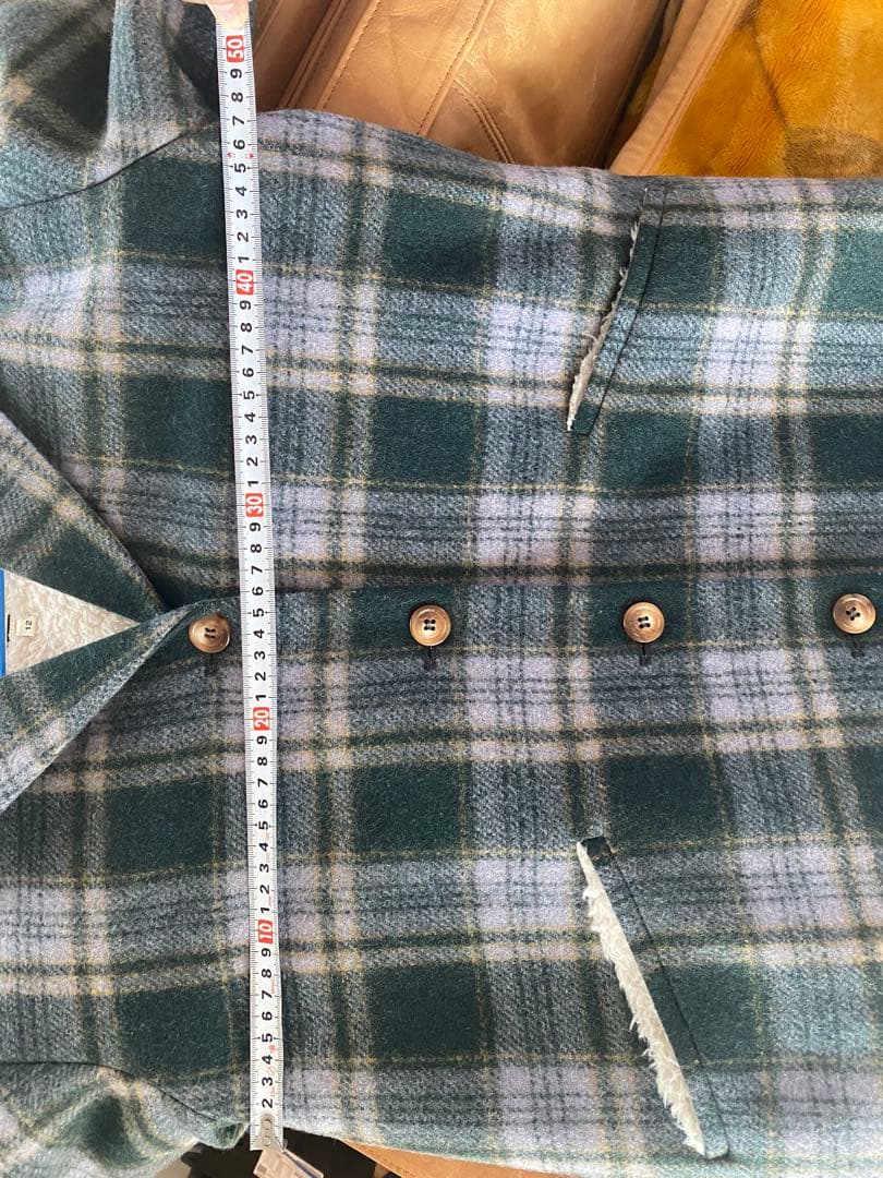 BONTON ボントン　ウール　キッズコート チェック 12A 150cm