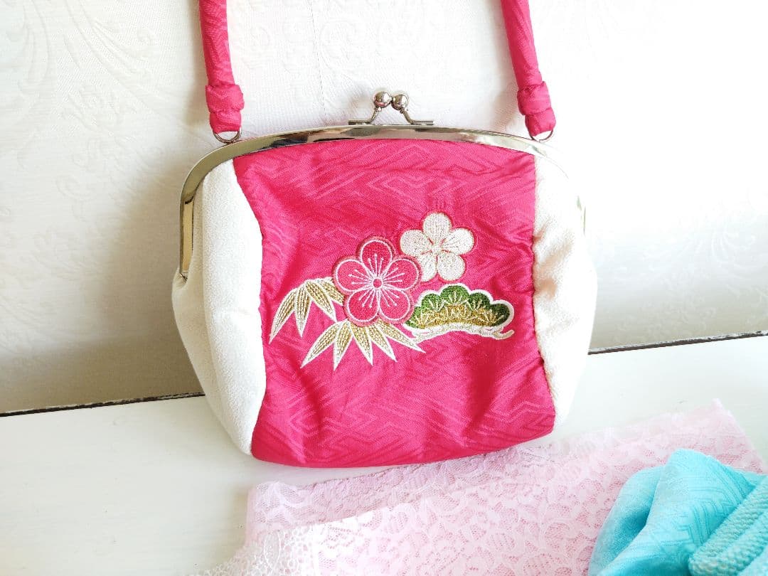 専用です☆ターコイズの着物に作り帯☆