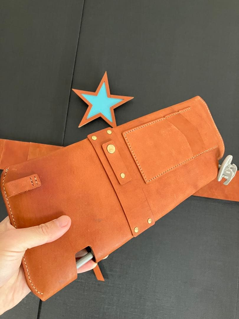 ジムニーJB64/JB74用サンバイザーレザーカバー　茶色牛革