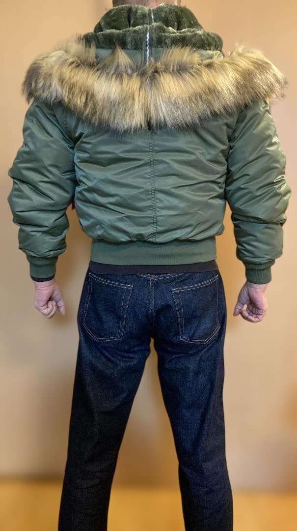 新品 N-2B フライトジャケット L~XL ファー付 短丈 米空軍 N2B