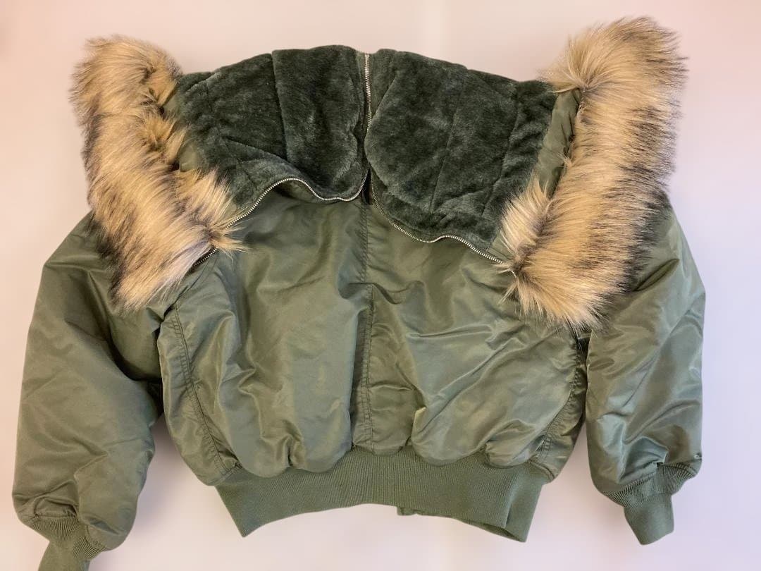 新品 N-2B フライトジャケット L~XL ファー付 短丈 米空軍 N2B