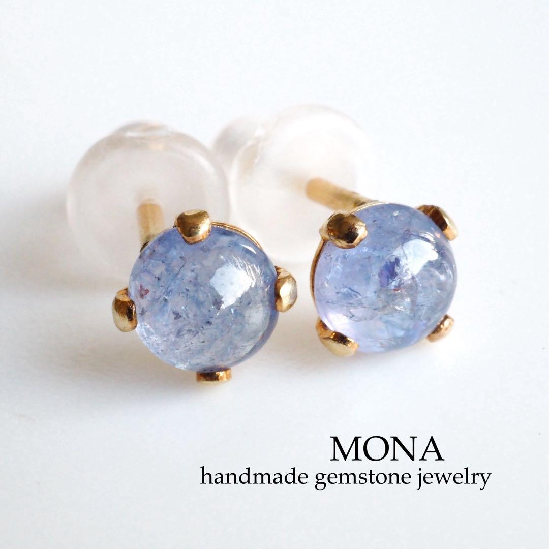 【Ruby】高品質ホワイトシェル(白蝶貝)ピカケピアス