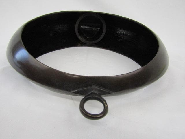 唐銅 吊花生 満月 9寸 高さ30ｃｍ 重量1.3ｋｇ 剣山付 Y5-0517