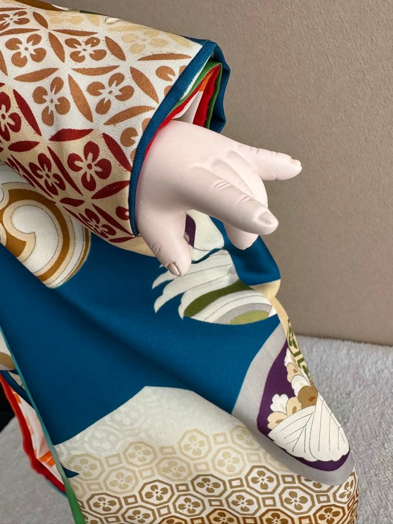 市松人形☆京人形細工司　伊東久重☆可愛い前掛け