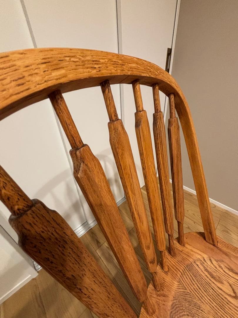 希少　アメリカ製　ダイニングチェア　　アンティーク　剥離　無垢材 レトロ