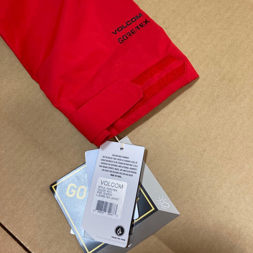 VOLCOM メンズ L GOER TEX JK RED XL ゴアテックス