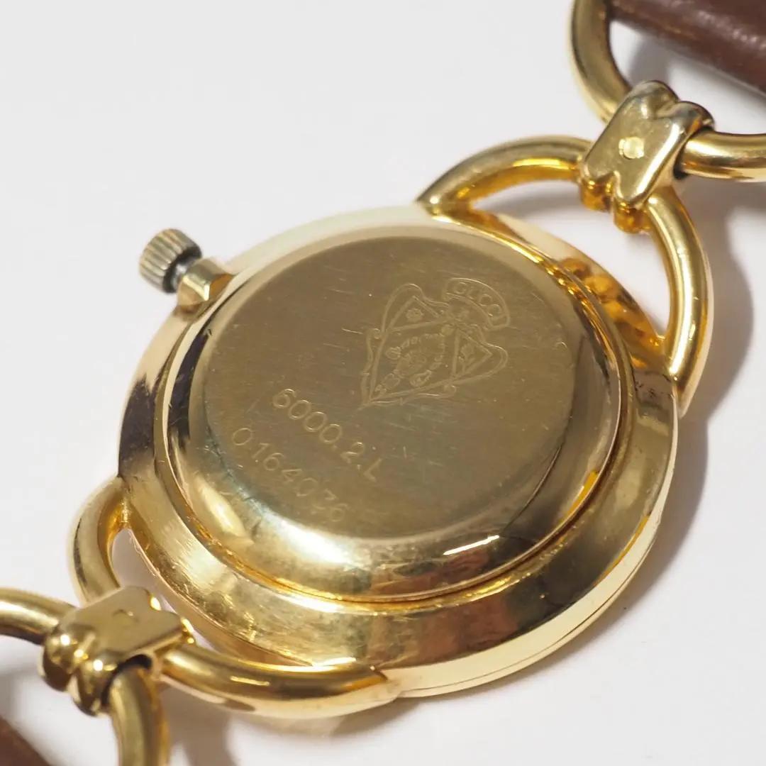 グッチ GUCCI ローマン 革ベルト ゴールド レディース 腕時計 C622